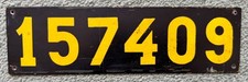 Sweden Swedish Military License Licence Number Plate 157409