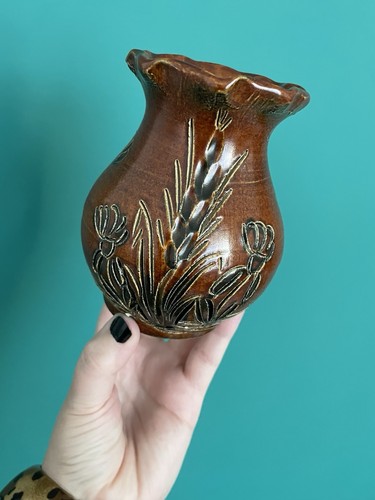 Vintage hand thrown vase