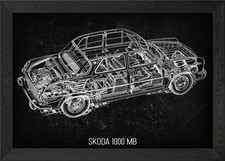 Skoda 1000 MB Framed Wall Art