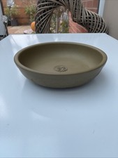 Bonsai Tree Pot Green/ Beige Clay Excellent Condition