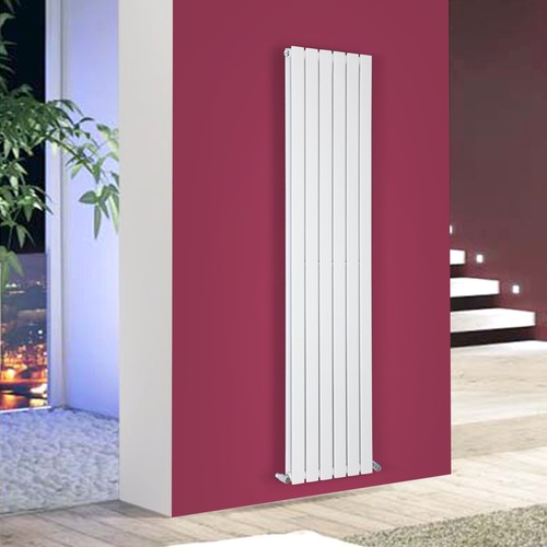 White flat panel column - white,