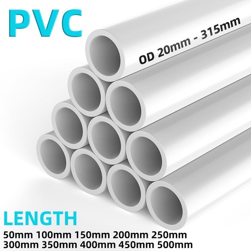 315mm white pvc round tube - white,