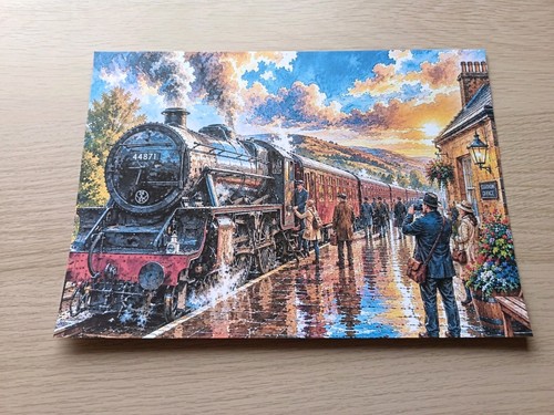 Steam train watercolour print - watercolour,