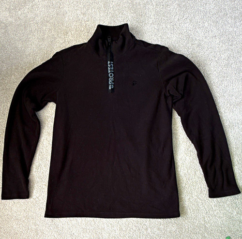 Protest black zip fleece - protest,