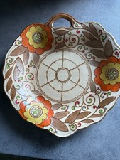 Charlotte Rhead - Bursley Ware  England Tube-Lined Arabesque Woods Shallow Dish