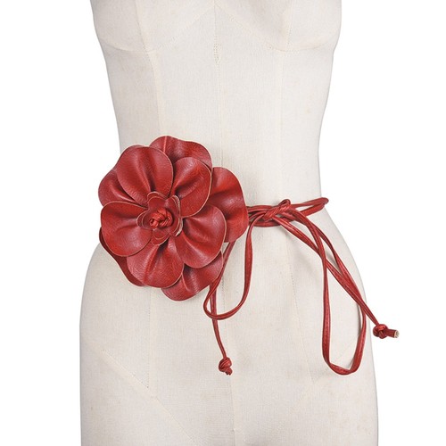 Women rose flower belt - rose,