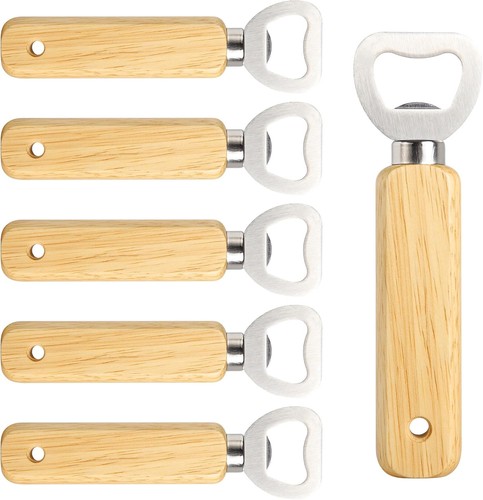 6pcs wooden bottle openers - 6pcs,