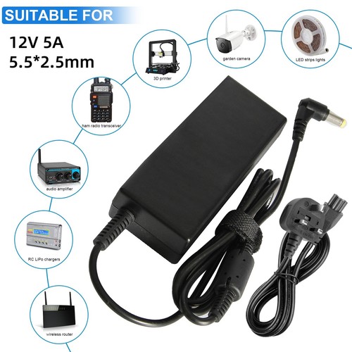 12v adapter charger - adapter, led