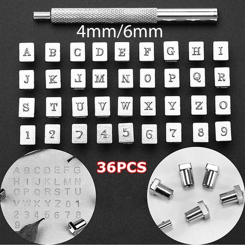 36pcs diy leather craft - diy, stamp
