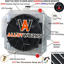 2 Row Radiator+Shroud Fan FIT