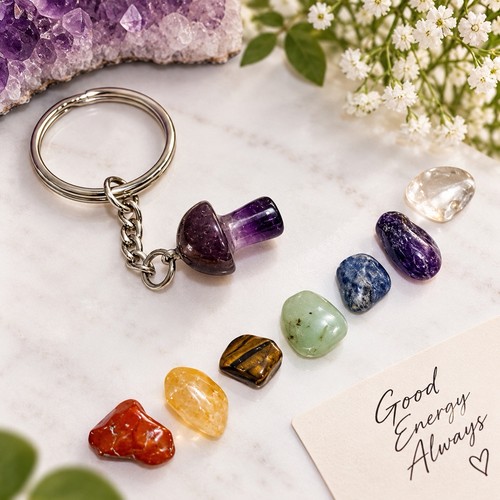 Amethyst mushroom crystal - mushroom,