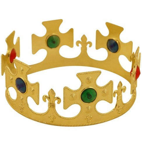 Gold king crown - gold,