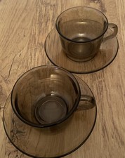 Vintage French Arcoroc Smoked