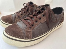 Crocs "Hover" Brown Leather Sneakers  Men's Size 12