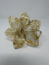 VTG Hand Blown Glass 6-Petal