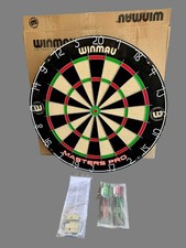 WINMAU Masters Pro Premium Bristle Dartboard Set Includes Dart Board and Darts