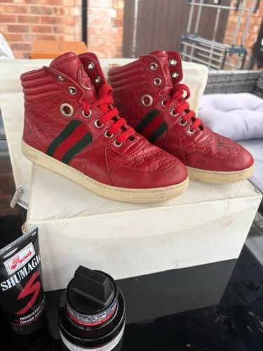 Gucci red green high top - red, high-top