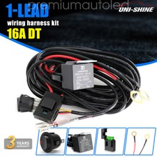 12V Universal Spot Working Light Fog Lamp Wiring Harness Switch Relay Kit 1 Lead