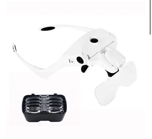 Magnifying glass headset led - headset, 1
