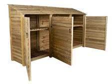 Log store wood - wood, triple