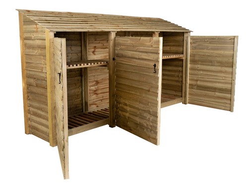 Triple bay log - triple, firewood