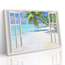 Tropical Palm Trees Window