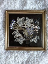 Maw & Co Bird Tile 9" Majolica