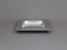 Brushed steel trinket bowl or