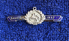Horse racing badge sandown - badge,