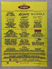 Reading Festival Poster 2009 - Radiohead, Arctic Monkeys, Kings of Leon