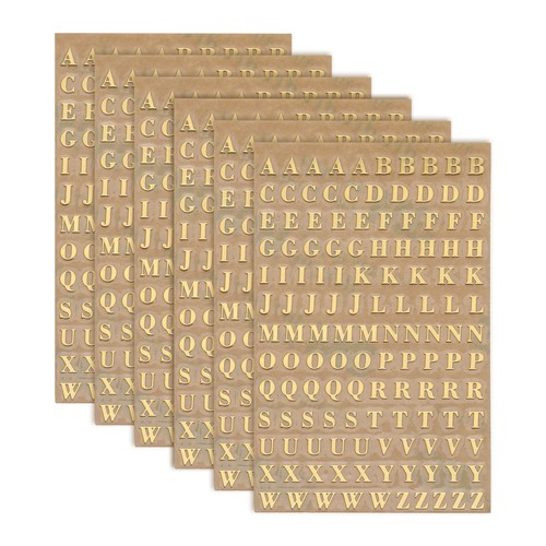6sheets letter stickers - letter,