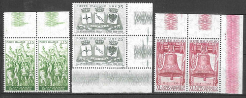 Italy stamp blocks 1958 - italy,