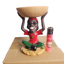 Rasta Man Jamaican Ashtray Ash Bob Marley with FREE Clipper Lighter UK Seller