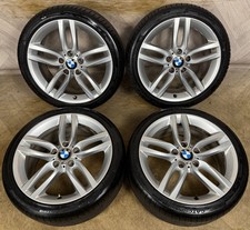 18'' GENUINE BMW 1 SERIES 2 F20 F21 F22 461 M SPORT SILVER ALLOY WHEELS TYRES