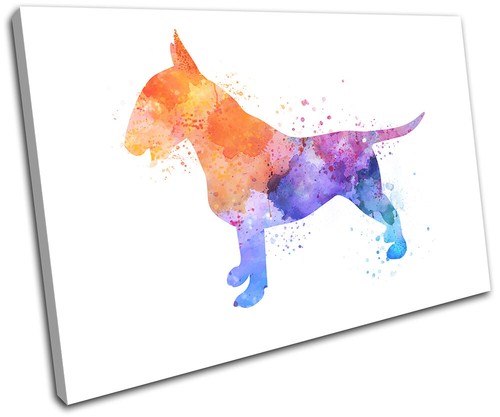 Watercolour bull terrier dog - watercolour,