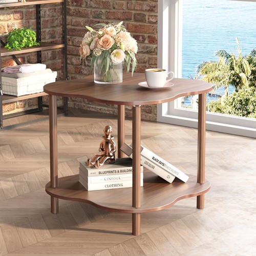 Wood end side table - wood,