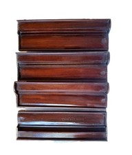 Large Vintage Mah Jong Tile Racks Hard Wood Holders Pushers Trays Jongg Rare