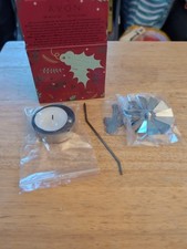 Avon Angel Tealight Spinner Silver