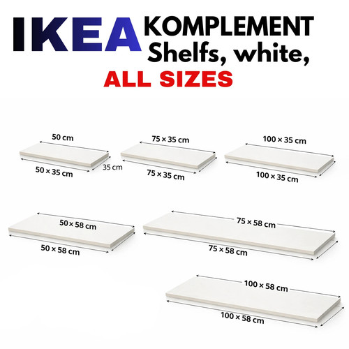 Ikea white wardrobe - 5x,