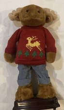 Moose Christmas Decoration That Plays A Short Jingle Around 37cm Tall