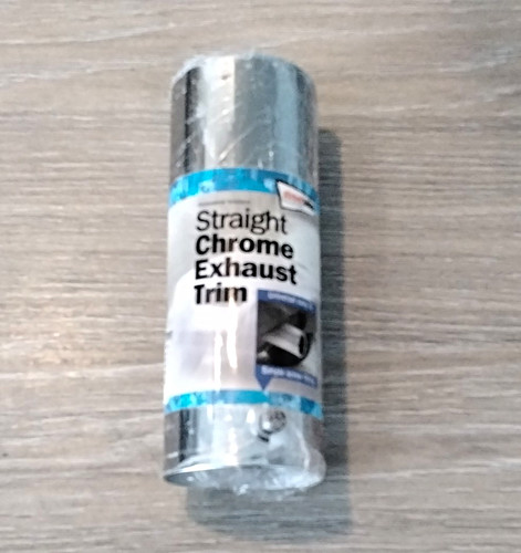 54mm straight chrome exhaust - 54mm,