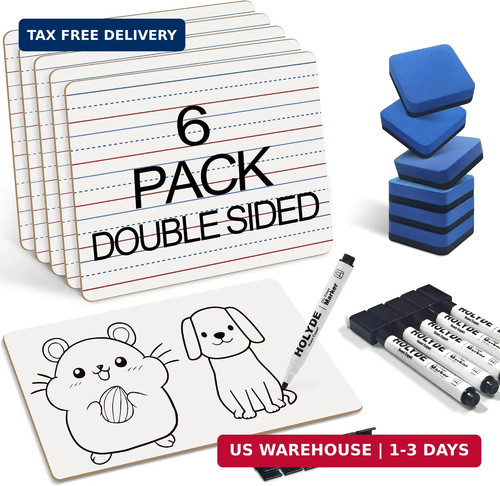 Dry erase boards pack - erase, 6