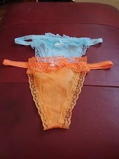 Pale Blue Thong & Orange Thong Size 6/8