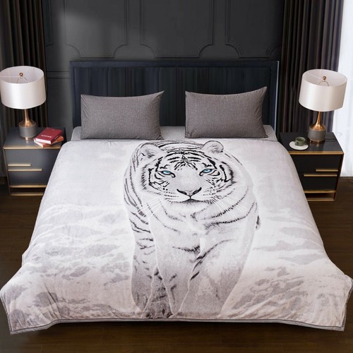 Design white tiger faux fur - design,