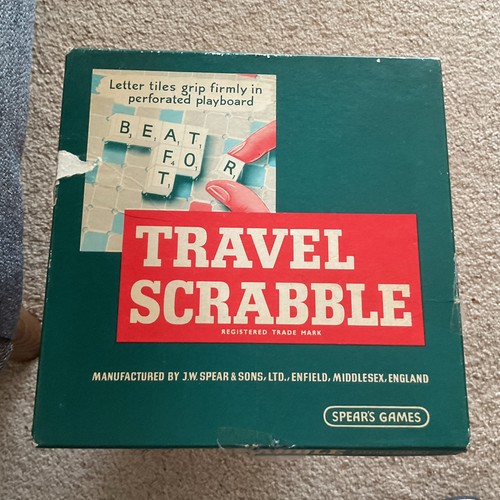 Vintage travel scrabble - vintage,