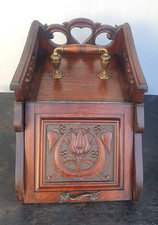 Art Nouveau / Arts And Crafts Antique Purdonium Coal Scuttle