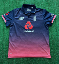 England Cricket New Balance 2017 One Day ODI T-Shirt | Mens Adult Small Jersey