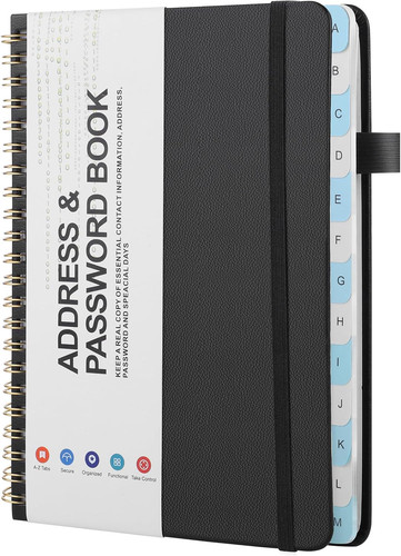 Password address book - book, a
