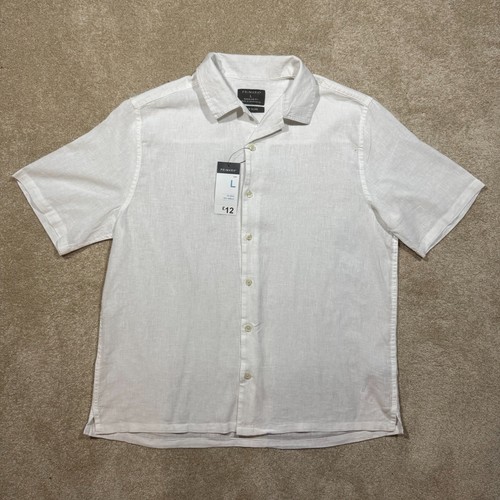 Primark mens white linen blend - mens,