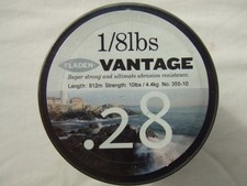 FLADEN VANTAGE  0.28 Spool of Monofilament Fishing Line (CLEAR) 1/8 lb 812m 10lb